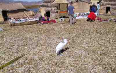 Floating Uros village.