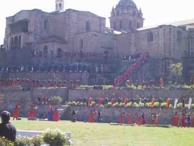 Inti Rayma Procession at Qoricancha